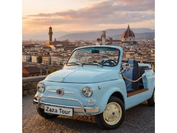Florence Private Tour in Vintage Fiat 500 with Panoramic Views