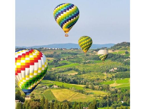 Hot Air Balloon Flight Over Tuscany from Siena