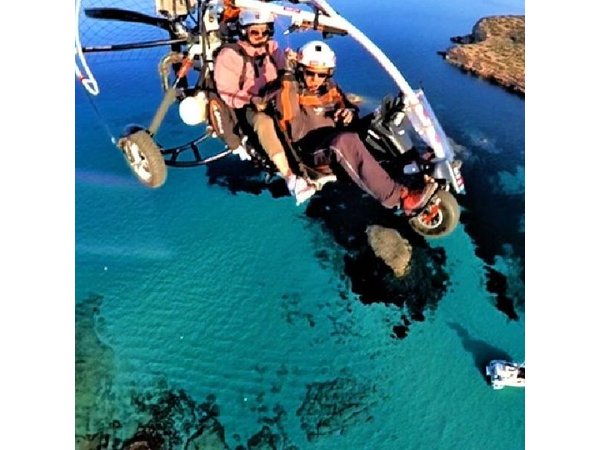 Flights by motor paragliding around Ibiza Island