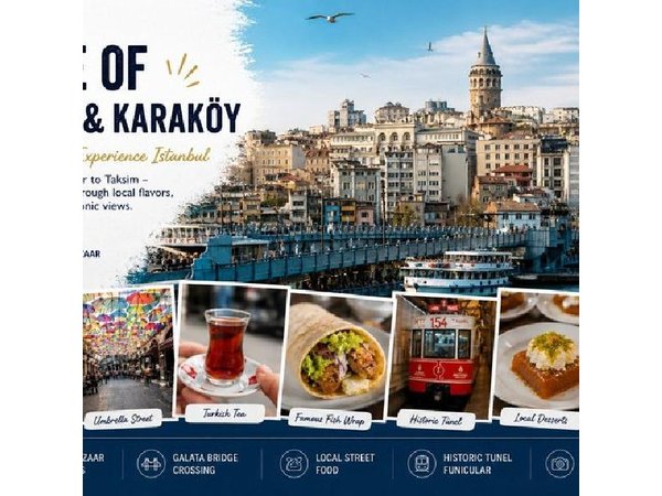 Istanbul: Taste of Taksim, Karaköy & Spice Bazaar Food Tour