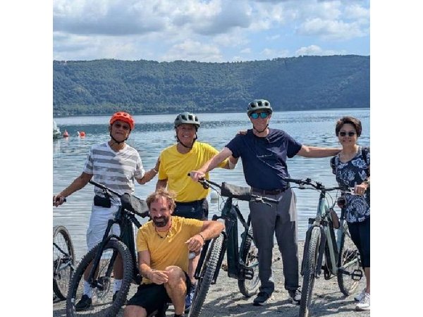 Ride an e-bike along the Appian Way from Rome to Castel Gandolfo.