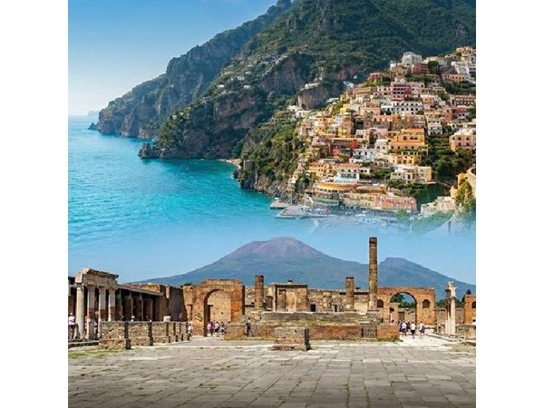 Daytrip from Rome to Pompeii and Amalfi Coast