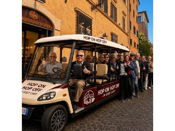 Rome Eco Golf Cart Hop on Hop off Experience