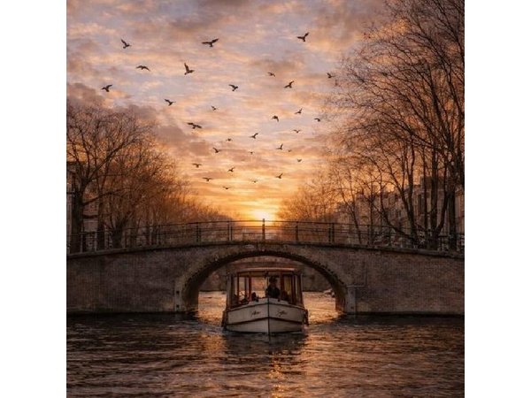 Amsterdam Evening Canal Cruise with Live Guide and Bar