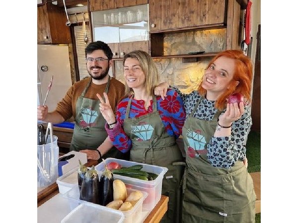 Cooking Class & Meal at a Roof Garden in Athens