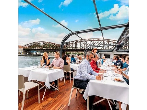 Prague Glass Boat Lunch Cruise with Scenic Views (2 Hours)
