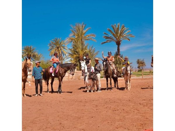 Sunset Horseback Ride in Marrakech’s Palmeraie pickup & drop-off