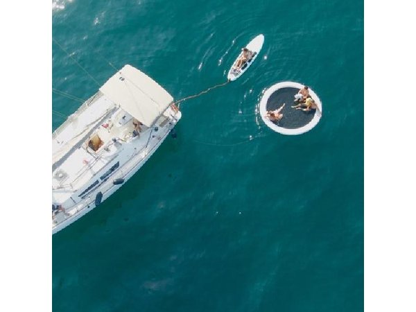 Marbella Private Sailboat: Paddle Board and Pool in the Sea (10 pax)