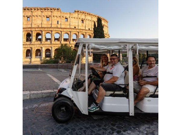 Rome Golf Cart Tour Hidden Gems with Coffee & Gelato