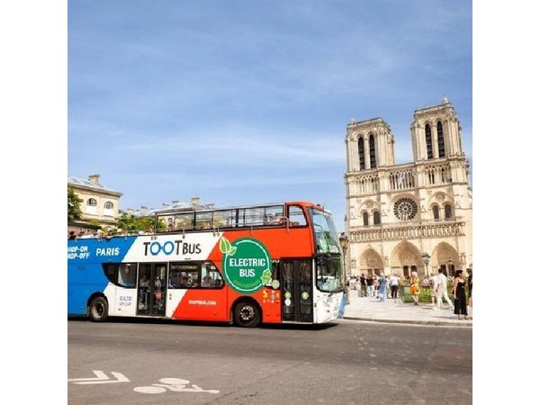 Paris Tootbus Hop-On Hop-Off Bus Tour (Optional Cruise)