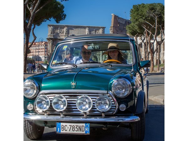 Rome Aperitifs Tour in Mini Cooper Classic , Ancient Highlights