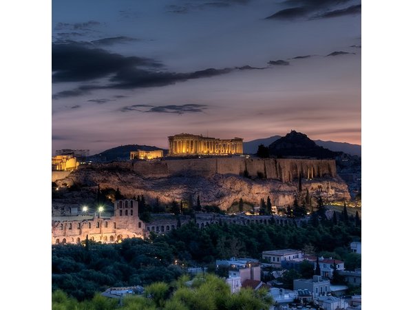 Electric Bike Tour of Athens by Night