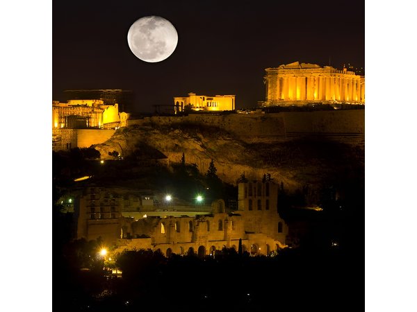 Athens By Night Driving Tour (Highlights) , and Dinner time