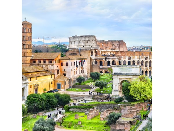 Rome Palatine Hill, Roman Forum, Colosseum Panoramic Views Tour