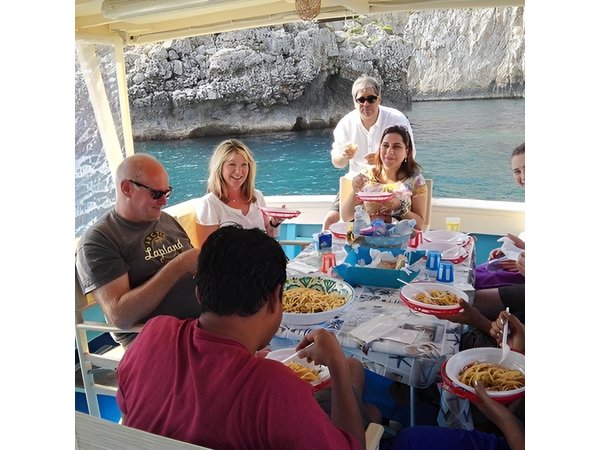 Capri Fishing Excursion with Snorkeling and Lunch from Sorrento