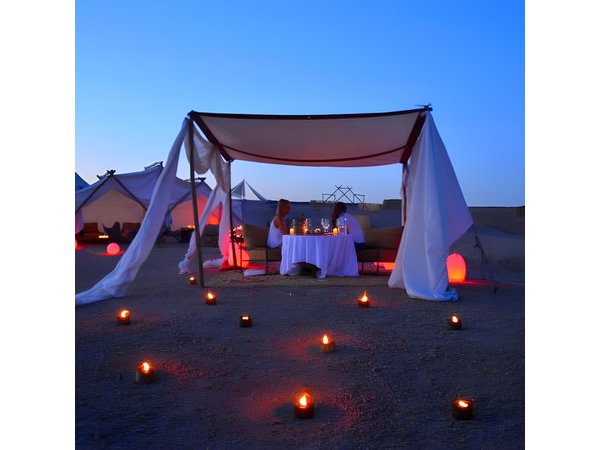 Agafay Desert Sunset and Camel Ride with Dinner from Marrakech