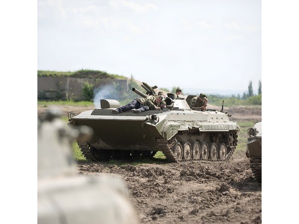 Ride in a BMP tank and military garage tour Prague