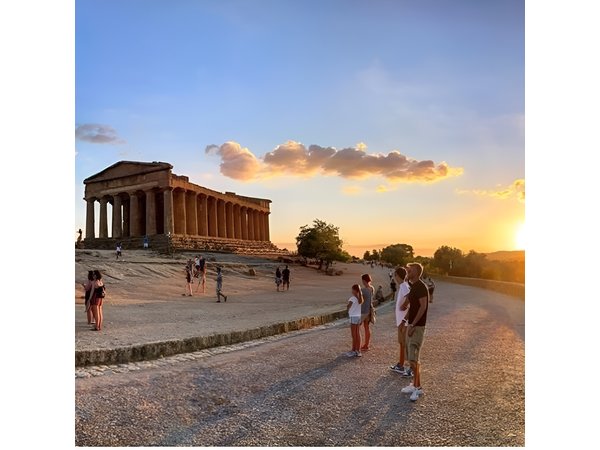 Sunset visit Valley of the Temples Agrigento