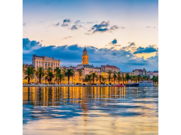 Split Riviera Panoramic Sunset Cruise with Summer Vibes on Boat