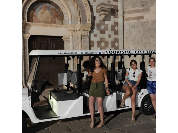 Sightseeing Tour of L'Aquila aboard an Electric Shuttle