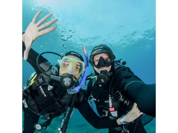 Guided diving for beginners without certification from Sorrento