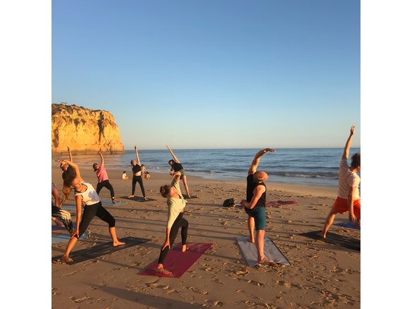 Morning Beach Yoga in Portimao by el Sol Lifestyle