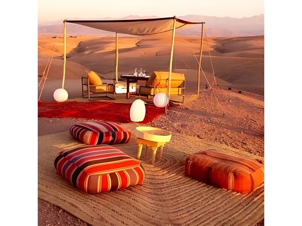 Dinner at Sunset & Camel ride in Marrakech desert Agafa