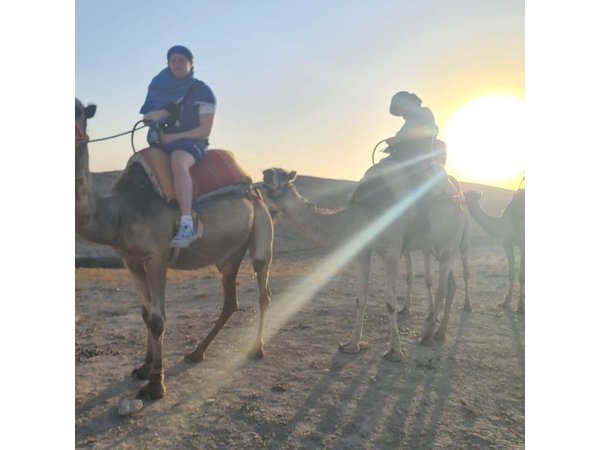 Agafay desert sunset camel ride Tour from Marrakech