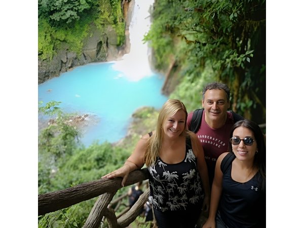 Rio Celeste Waterfall at Tenorio Volcano and Sloth Watching Tour From San Jose