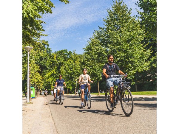 Amsterdam Small-Group Bike Tour With Canal Cruise, Drinks, Cheese