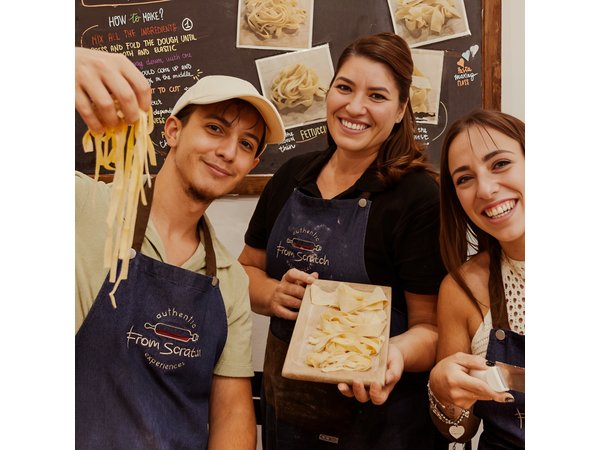 Pasta Making & Wine Tasting with Dinner in Frascati from Rome