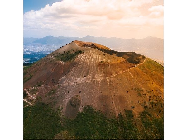 Half-Day Vesuvius Drive and Summit Hike from Naples with Lunch