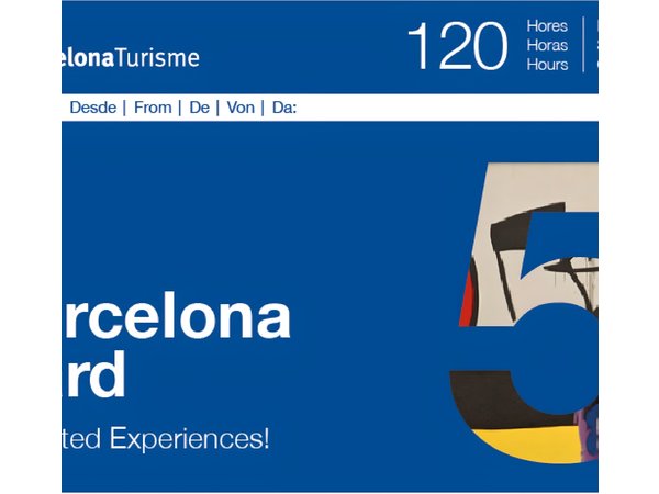 Barcelona Card: Museums + Transport for 72h, 96h or 120h