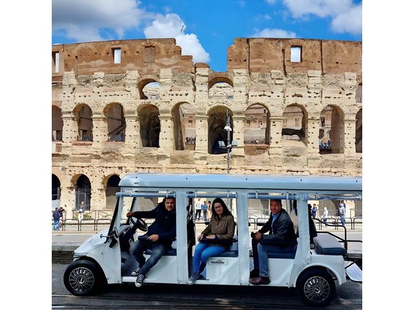 Tour of Rome in 7 Seater Golf Cart
