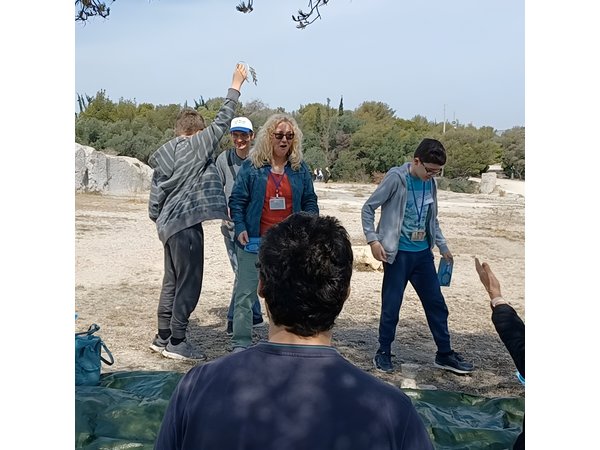 Democracy Experiential Workshop Activity on Pnyx hill, Athens