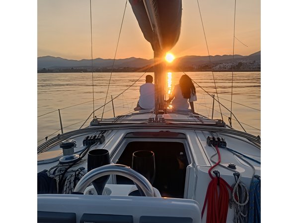 Sunset on Private Sailing boat Puerto Banus Marbella (10 pax)