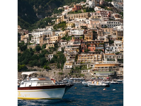 Sorrento to Positano & Amalfi private boat tour on a 28FT Gozzo