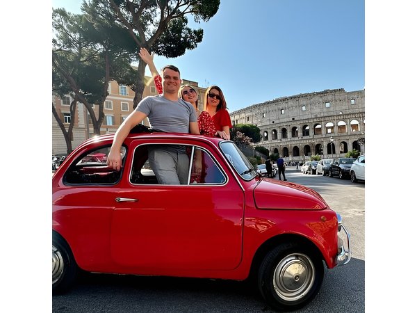 Private: 3 hours panoramic tour of Rome aboard a vintage Fiat 500