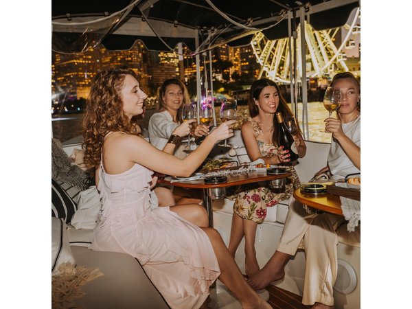 Private Luxury Miami River E-Boat Cruise & Wine and Charcuterie