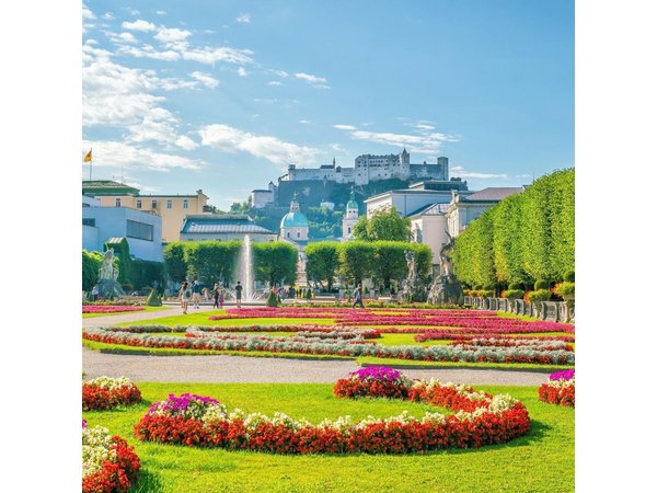 Salzburg Old Town Walking Tour, Mozart, Mirabell Gardens