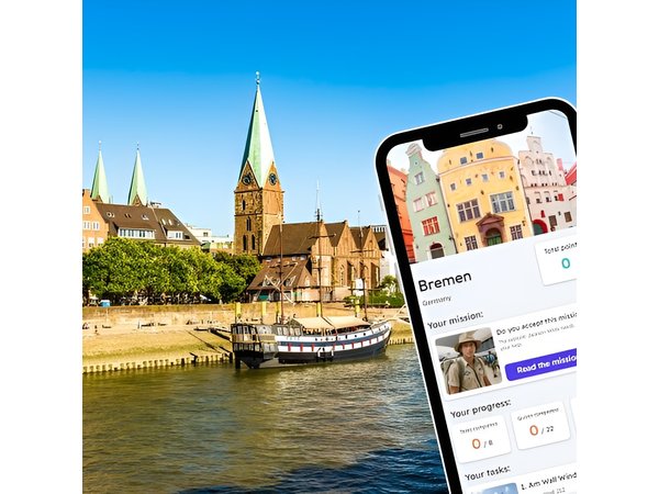 Bremen Exploration Private Game and City Tour on your Phone