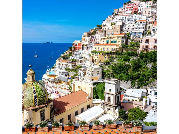 Full Day Amalfi Coast Shared Tour by Sea and Land