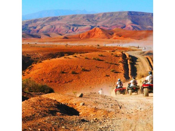Marrakech: Magical Omnas Desert Dinner with Quad Bike & Camel,