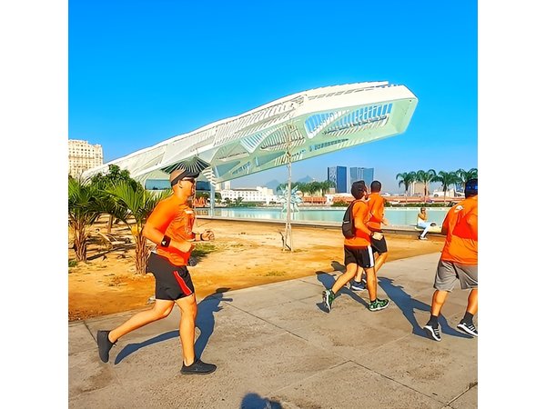 Running in Historical Center of Rio de Janeiro