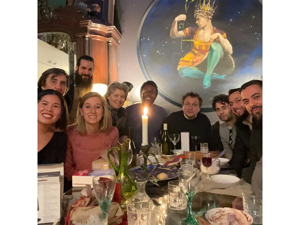 Dinner in a Bohemian Artist Apartment in Central Paris
