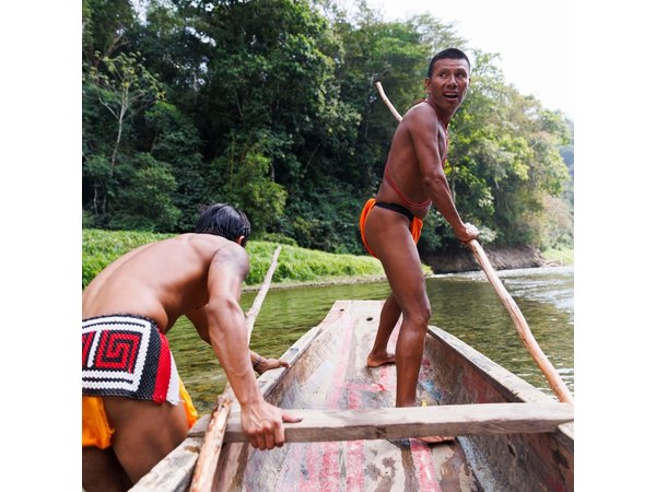 Panama City Visit an Indian town Embera and waterfall with lunch