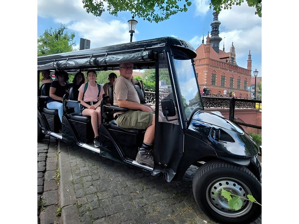 GDANSK City Tour by Golf Cart Live Guide & City Sightseeing 90min