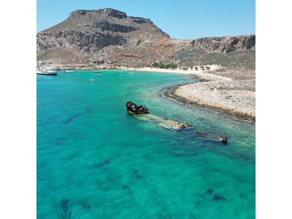 Private Boat Cruise Balos Lagoon & Gramvousa Island from Kissamos