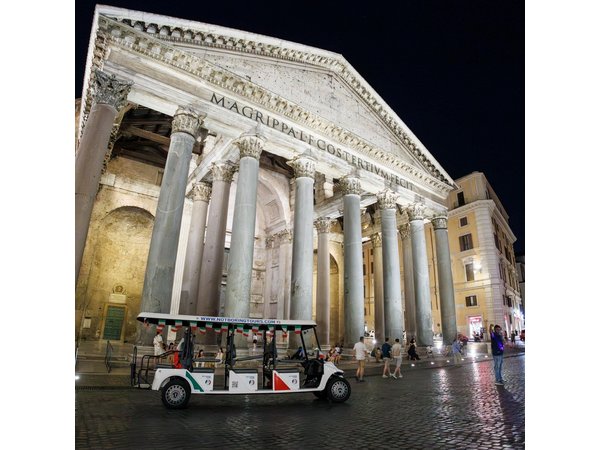 Fun Golf Cart Tour with Music and Gelato in Rome
