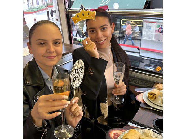 "Here We Go Again" London Afternoon Tea Bus
